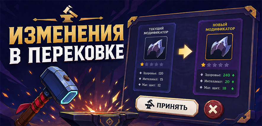 Дорога к релизу - Изменение системы перековки 